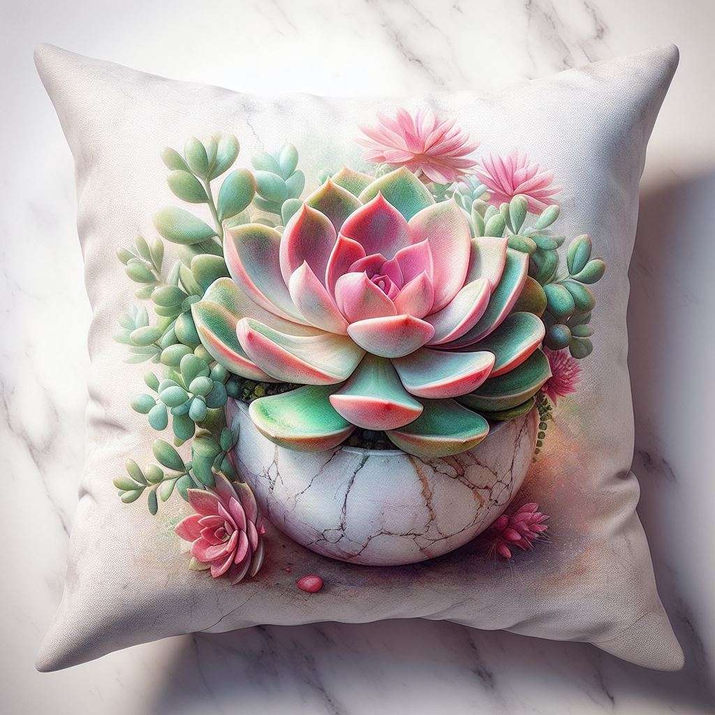 new succulent pillow